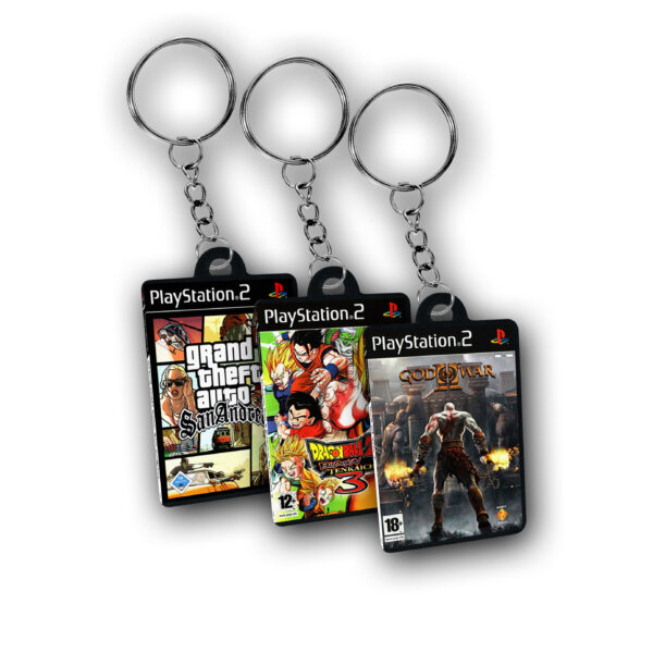 Llavero De Videojuegos Gamer Playstation2 Pack X5 Unidades