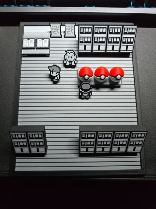 Diorama Pokemon Retro - Laboratorio del Profesor Oak - Imagen 2