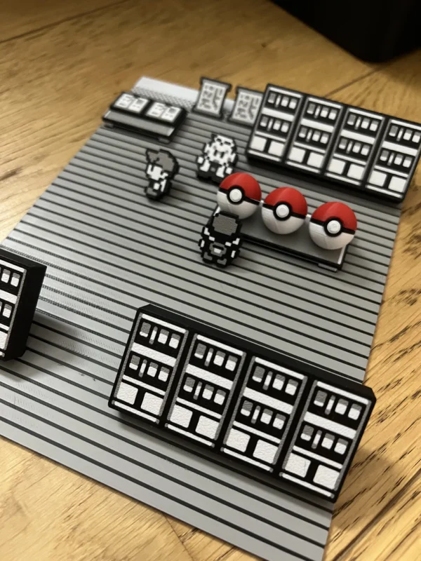 Diorama Pokemon Retro - Laboratorio del Profesor Oak - Imagen 3