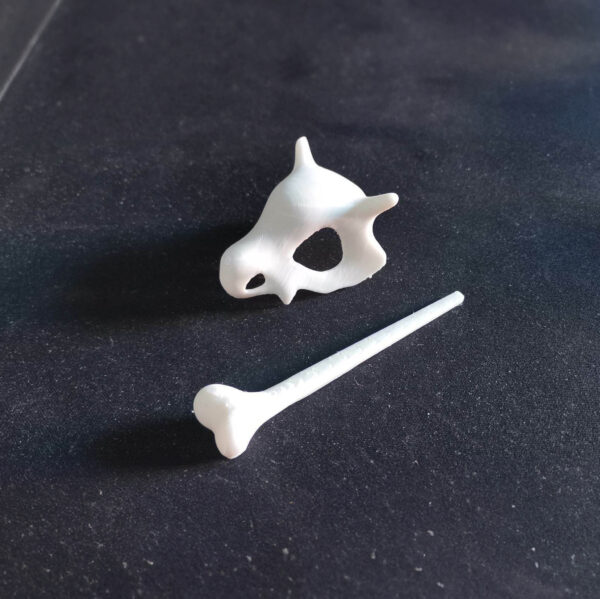 Hebilla Clip Cubone Pokemon Palito Para El Pelo Pockymar