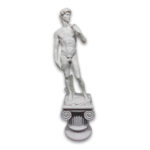 Figura Estatua David De Miguel Angel Símil Mármol Con Base 15cm