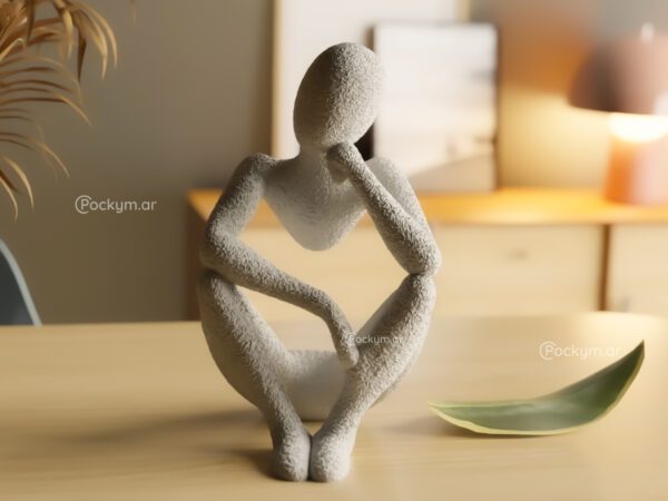 Set X3 Adorno Figura Meditacion Original Relajante Ambientes Feng Shui - Imagen 3