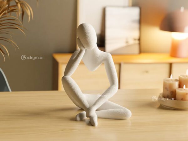 Set X3 Adorno Figura Meditacion Original Relajante Ambientes Feng Shui - Imagen 4
